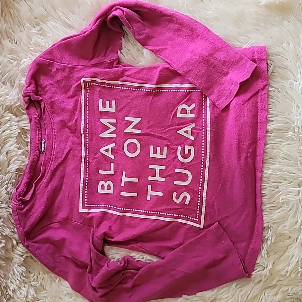 Girls Pink long sleeve shirt, old Navy,  size 5 years
